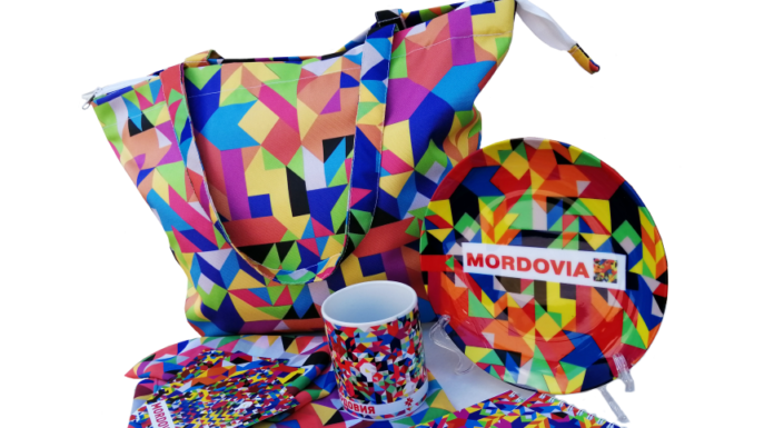 Набор сувениров Паттерн «Мордовия time»
