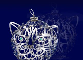 Классические новогодние украшения из серебра