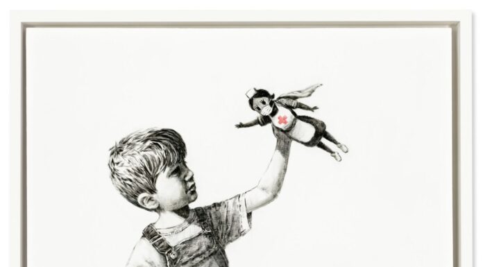 Посвященная врачам работа Бэнкси продана на торгах за рекордную сумму