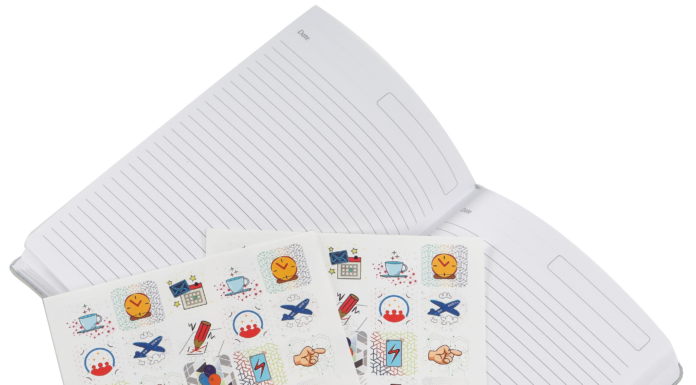 Блокнот c набором оживающих стикеров