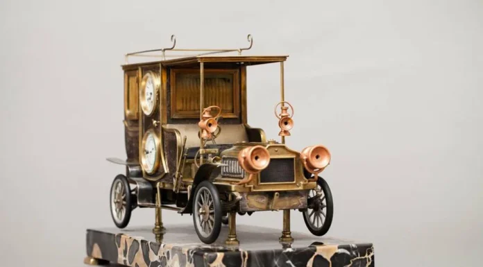 Часы в индустриальном стиле