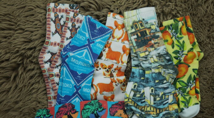 Промоноски из хлопка с ярким принтом