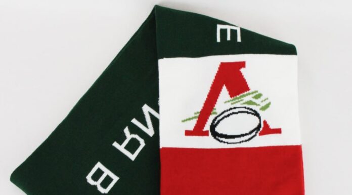 Комплект: шапка и шарфы РК «Локомотив»